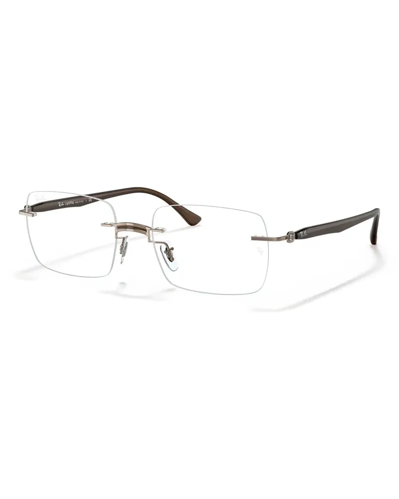 Ray Ban Brille mit eckigem Gestell - Braun Braun