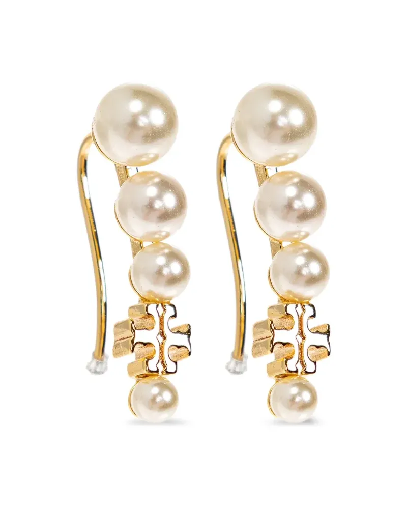 Tory Burch Pearl Ear Crawler Ohrringe - Gold Gold