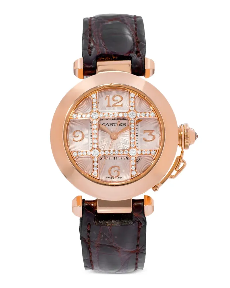 Cartier 2000 Pasha Diamond 32mm Armbanduhr - Gold Gold