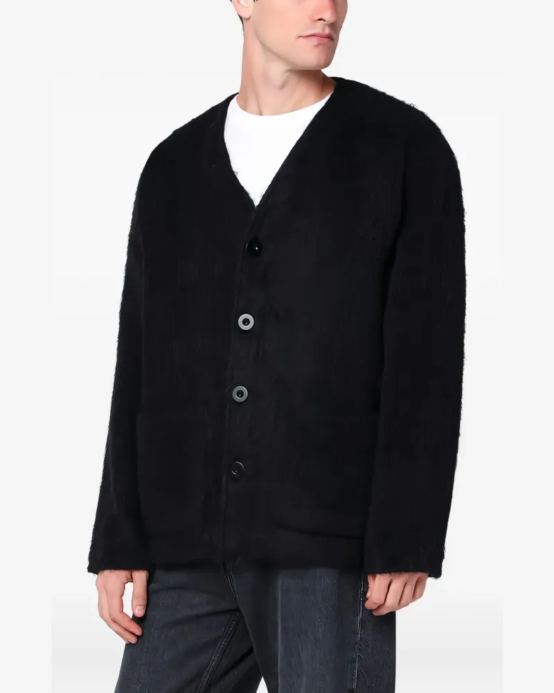 Our Legacy Cardigan mit Knopfleiste - Schwarz Schwarz