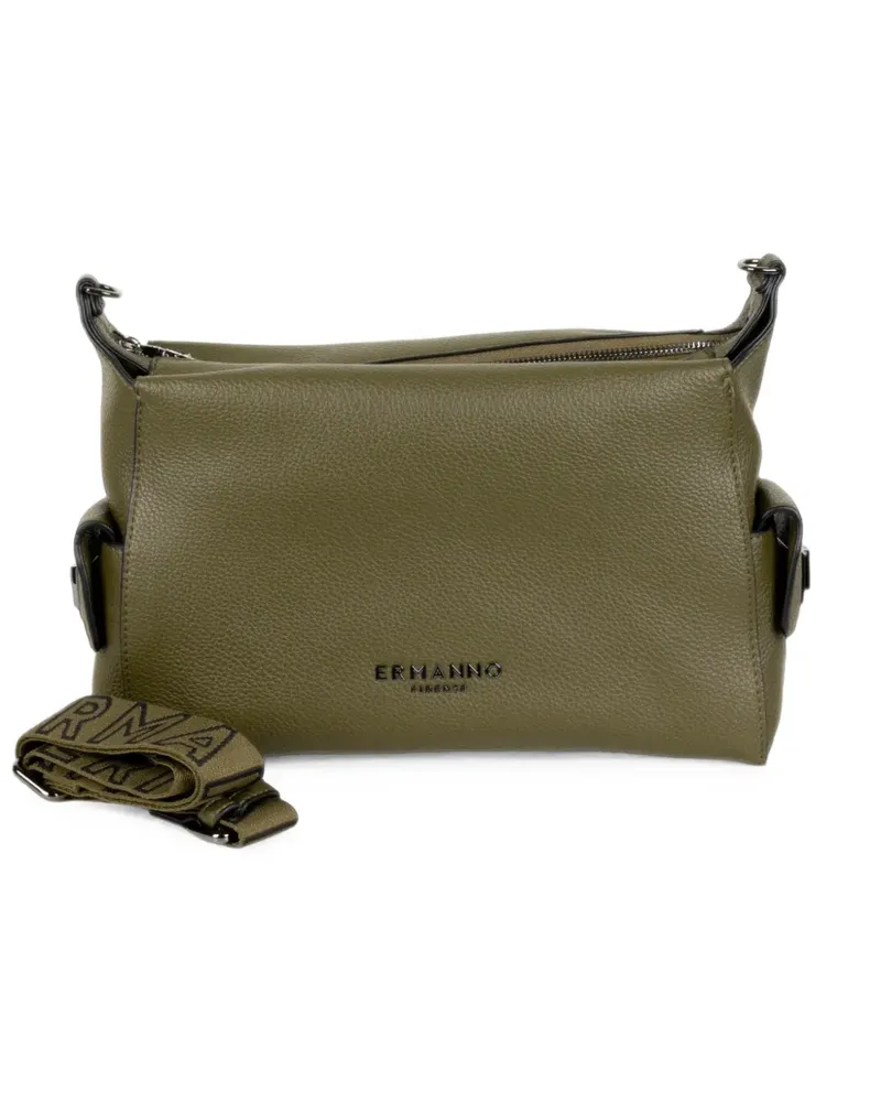 Ermanno Scervino Schultertasche mit Logo-Print - Grün Grün