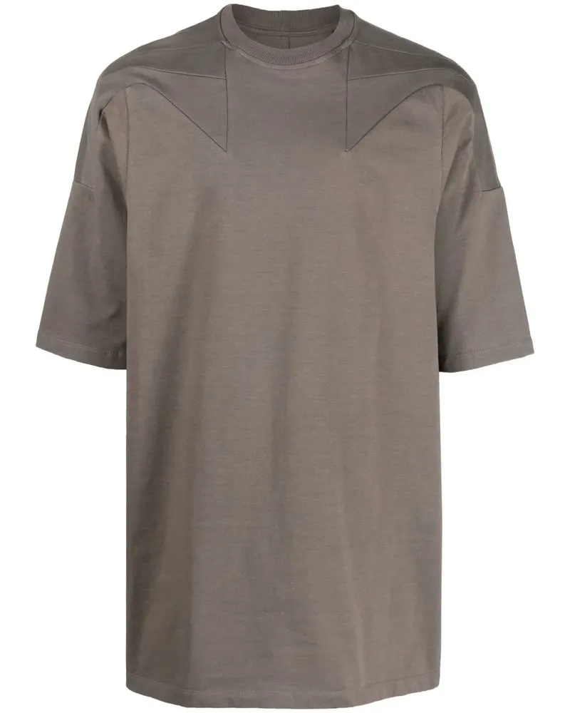 Rick Owens T-Shirt aus Bio-Baumwolle mit Nahtdetail - Braun Braun