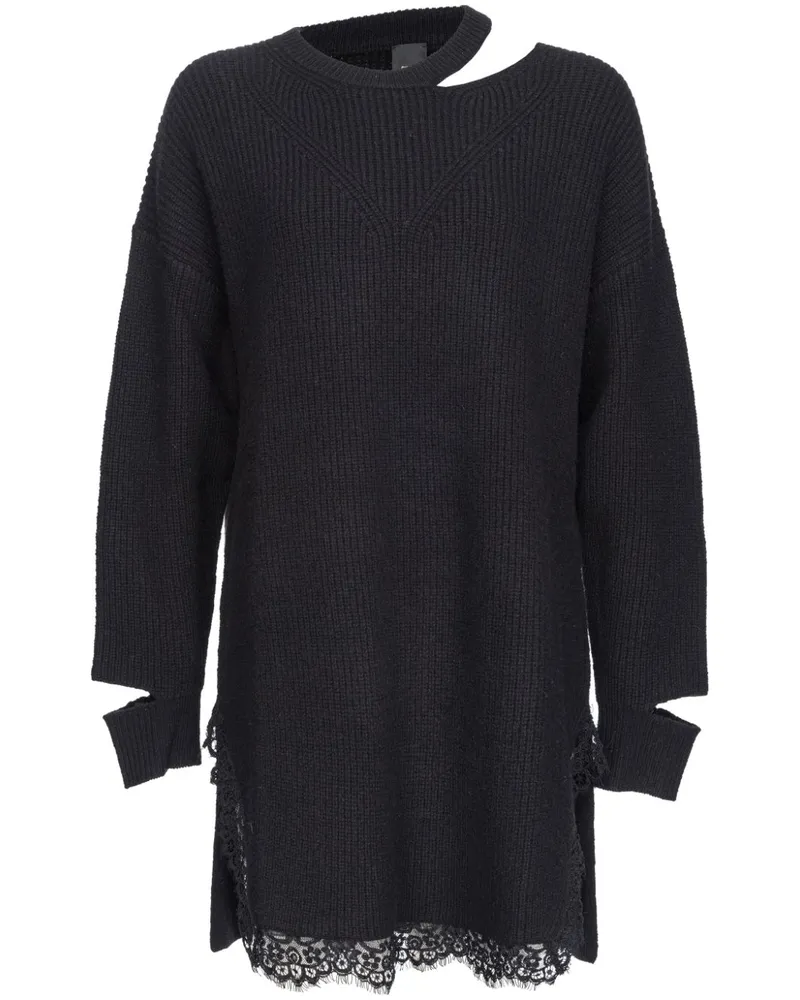 Pinko Schmales Strickkleid - Schwarz Schwarz
