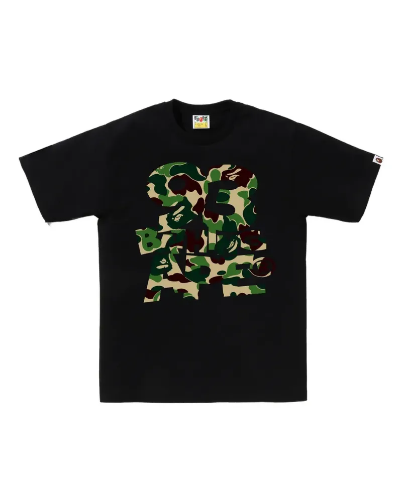 BAPE ABC Camo logo-print T-shirt - Schwarz Schwarz