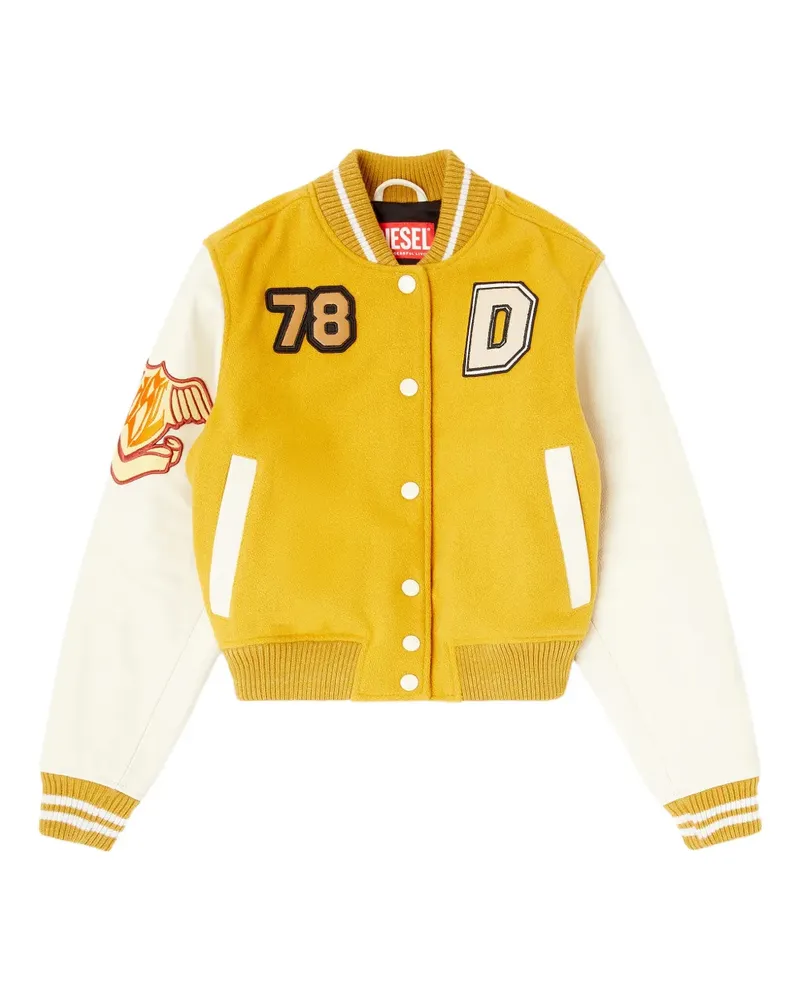 Diesel L-Real-Cp phoenix-embroidered jacket - Gelb Gelb