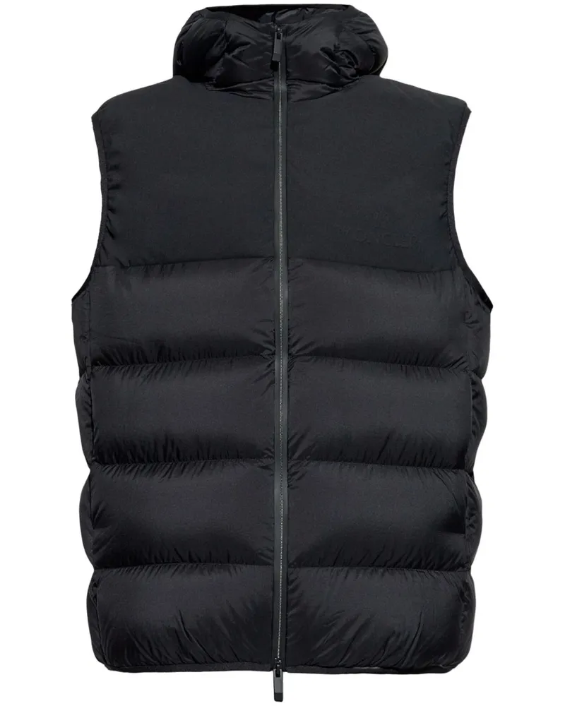 Moncler Gefütterte Weste - Schwarz Schwarz