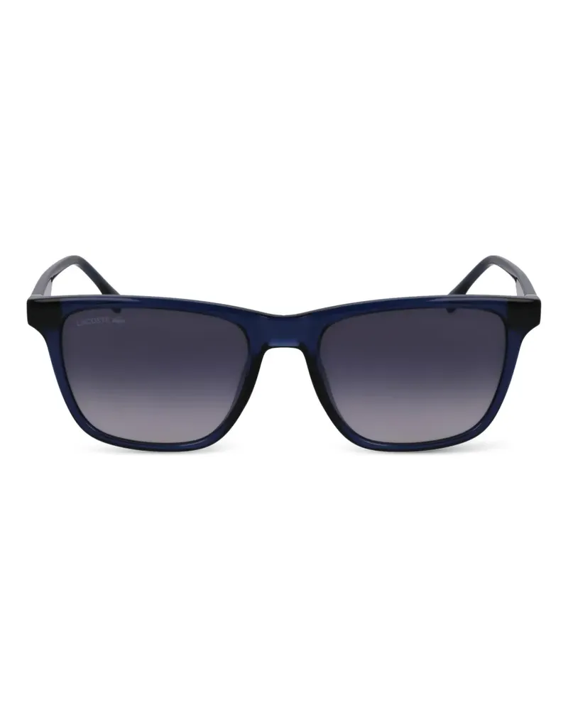 Lacoste Sonnenbrille mit Logo-Print - Blau Blau