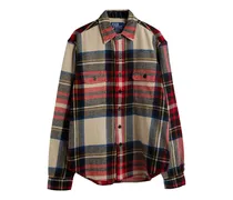 Kariertes Flanellhemd - Rot