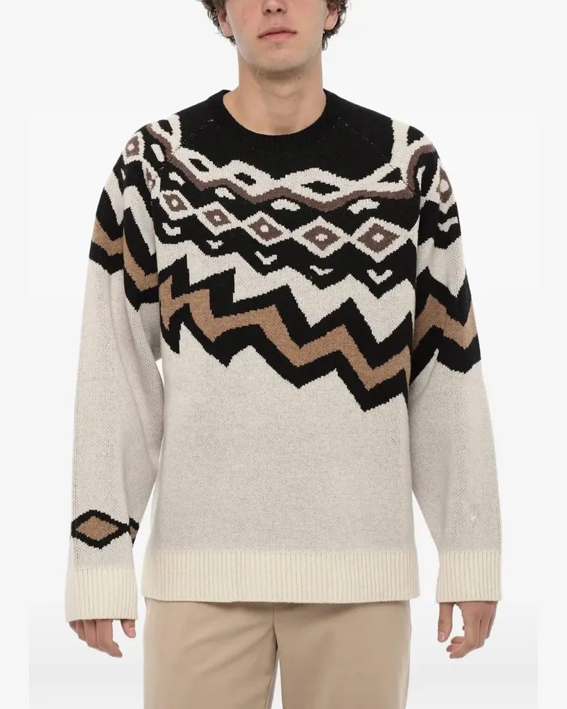 Neil Barrett Pullover mit geometrischem Muster - Nude Nude