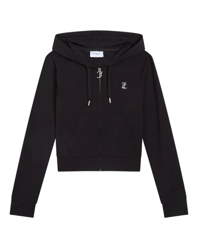 Juicy Couture Diamanté Luxury Hoodie - Schwarz Schwarz
