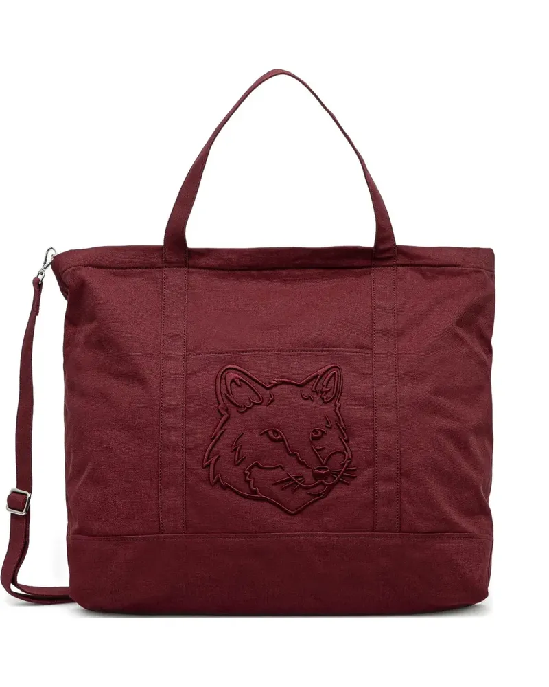 Kitsuné XL Fox Head Tote Bag - Rot Rot