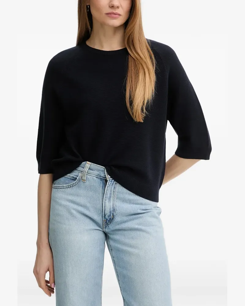 Marc O'Polo Kurzärmeliger Pullover - Blau Blau
