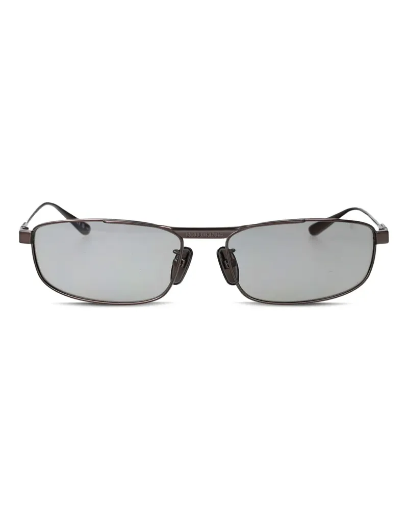Balenciaga Sonnenbrille mit eckigem Gestell - Silber Silber