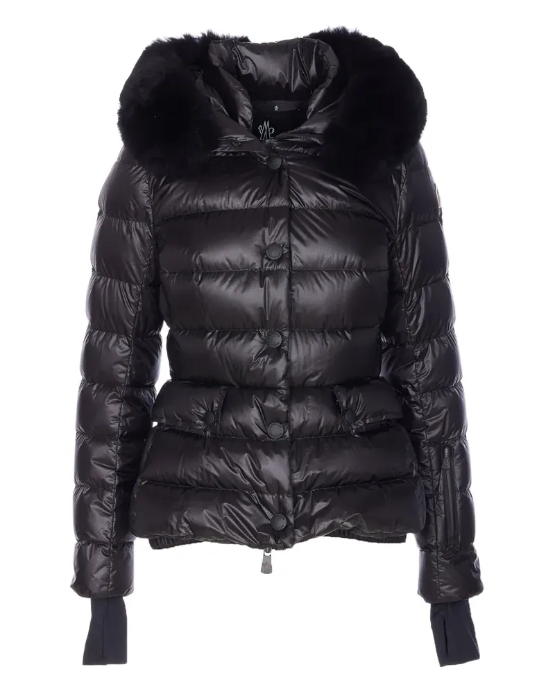 Moncler Armoniques fur-trim down jacket - Schwarz Schwarz