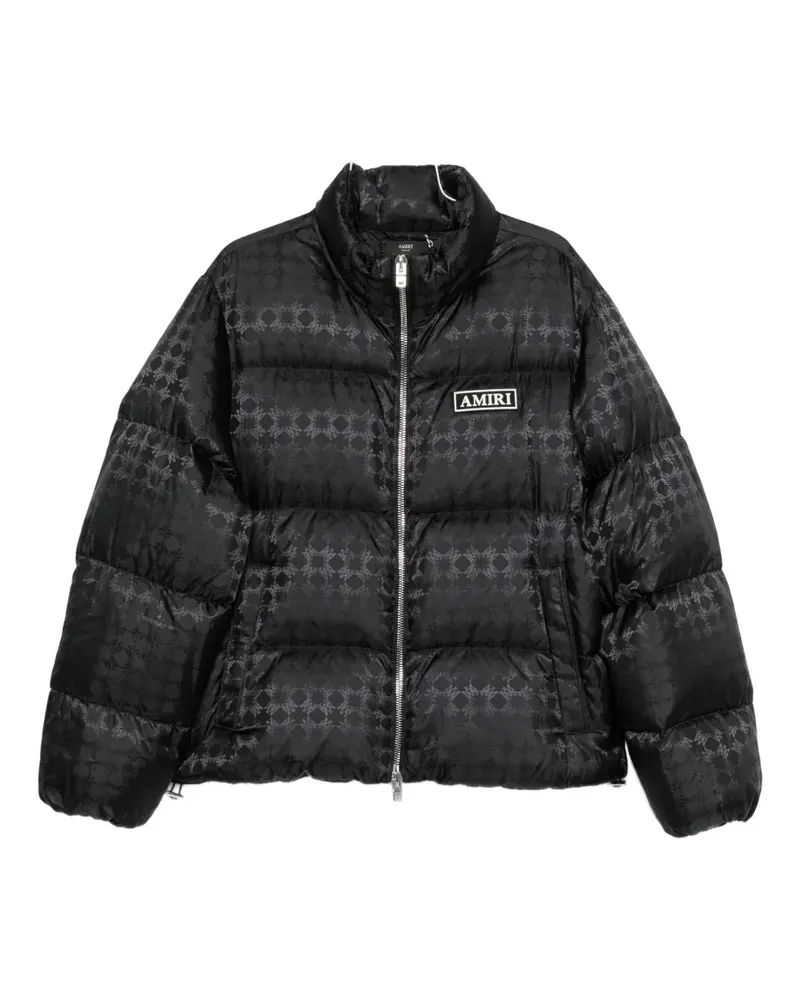 Amiri jacquard puffer jacket - Schwarz Schwarz