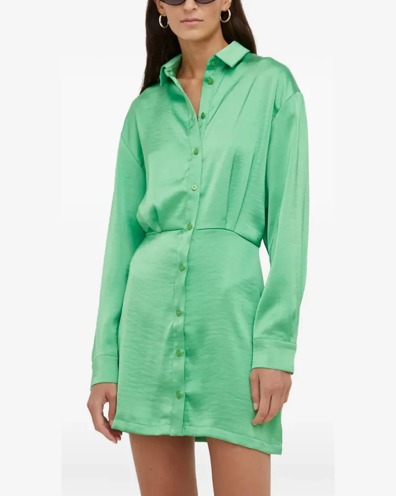 Samsøe & Samsøe Minikleid mit geknöpftem Kragen - Grün Grün
