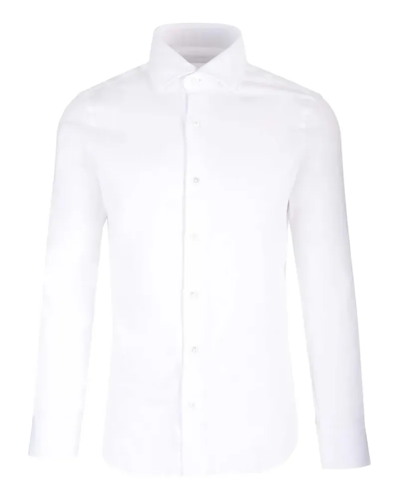 BARBA Klassisches Hemd - Weiß Weiß