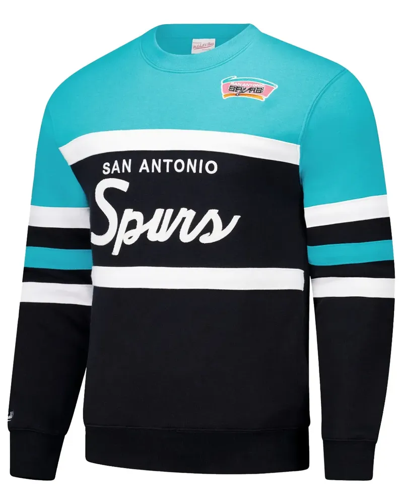 Mitchell & Ness San Antonio Spurs Sweatshirt - Schwarz Schwarz