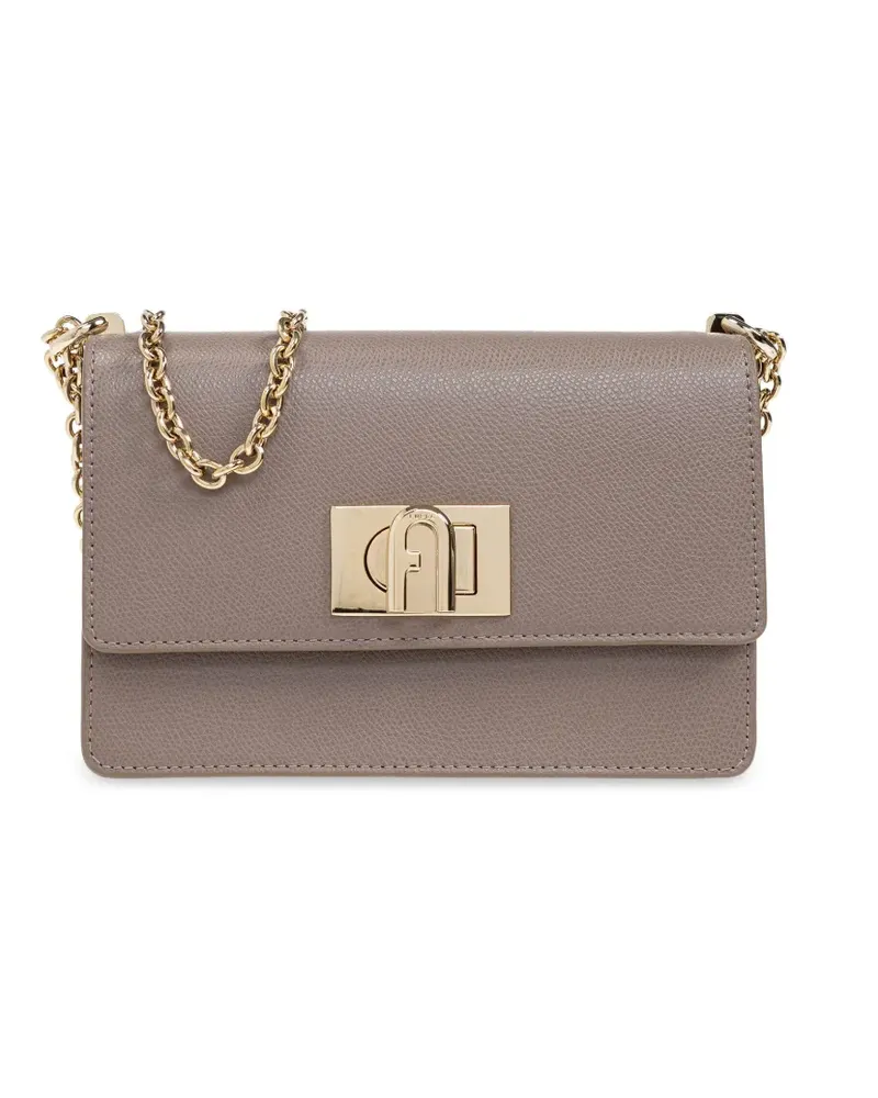 Furla Umhängetasche aus Leder - Grau Grau