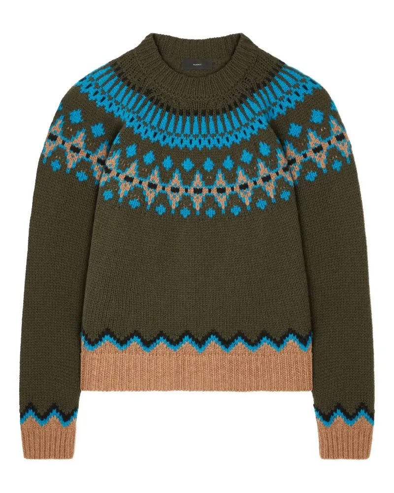 Alanui Sweet Winter Pullover mit Fair-Isle-Muster - Grün Grün