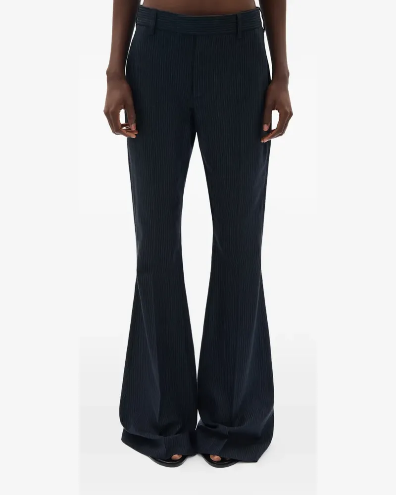 Ann Demeulemeester Adri pinstripe trousers - Blau Blau