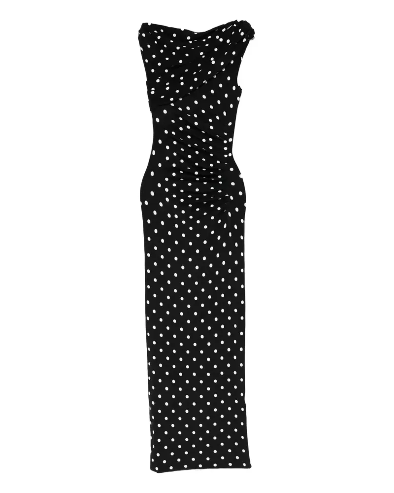 Self-Portrait midi dress - Schwarz Schwarz