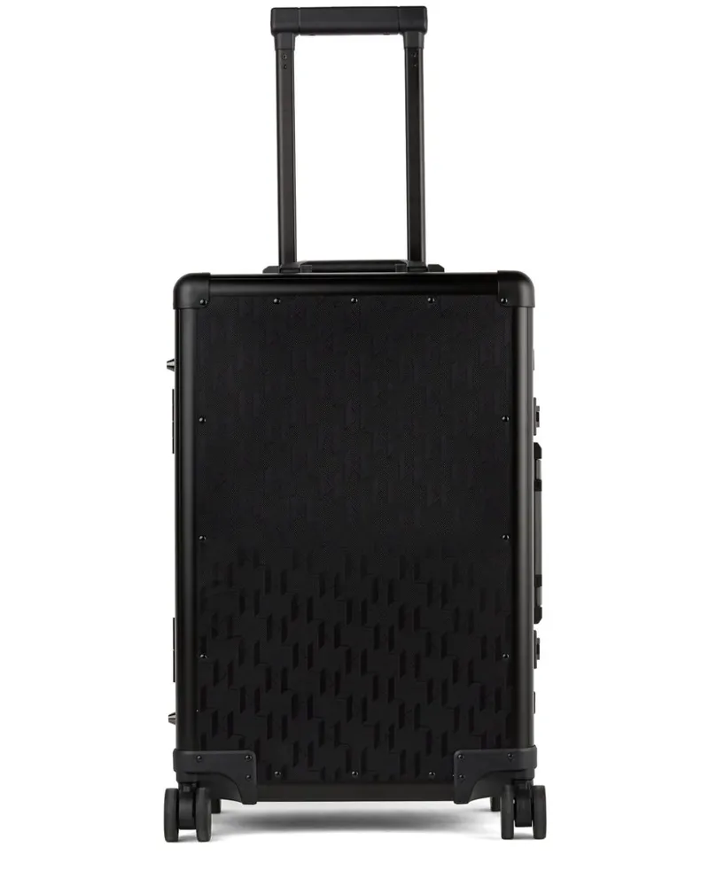 Karl Lagerfeld Rollkoffer mit Monogramm - Schwarz Schwarz
