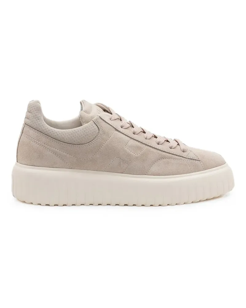 Hogan H-Stripes platform low-top sneakers - Nude Nude