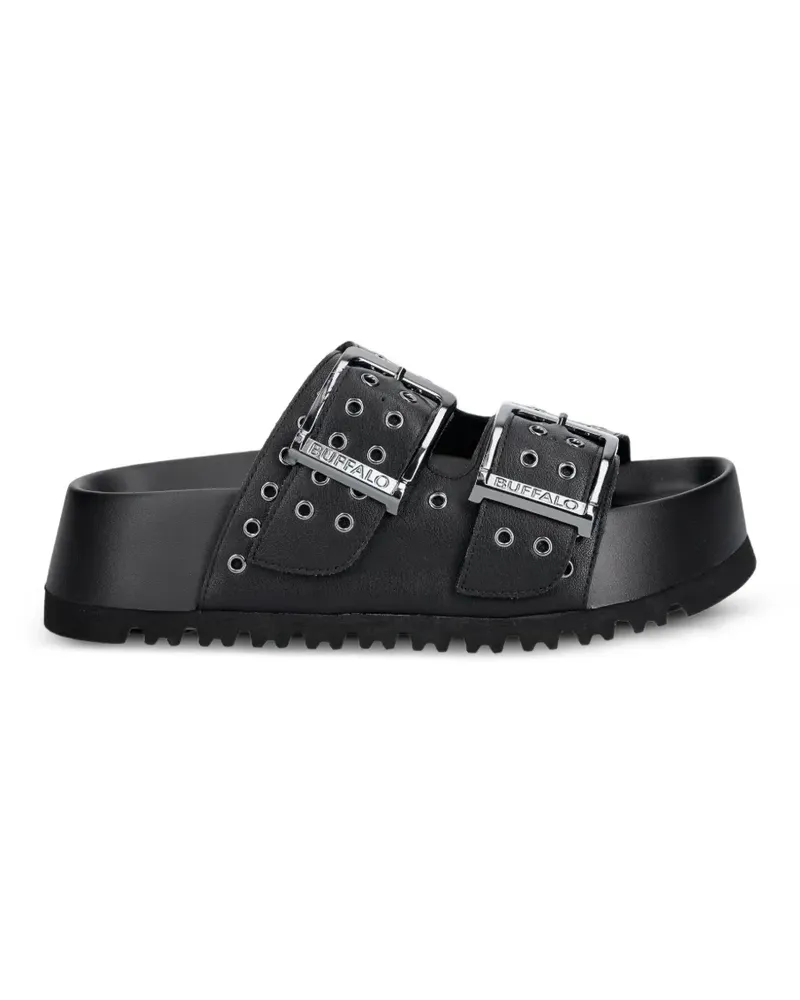 Buffalo Jane Ari RIV buckled sandals - Schwarz Schwarz