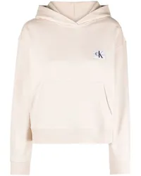 Calvin Klein Hoodie mit Logo-Patch Nude