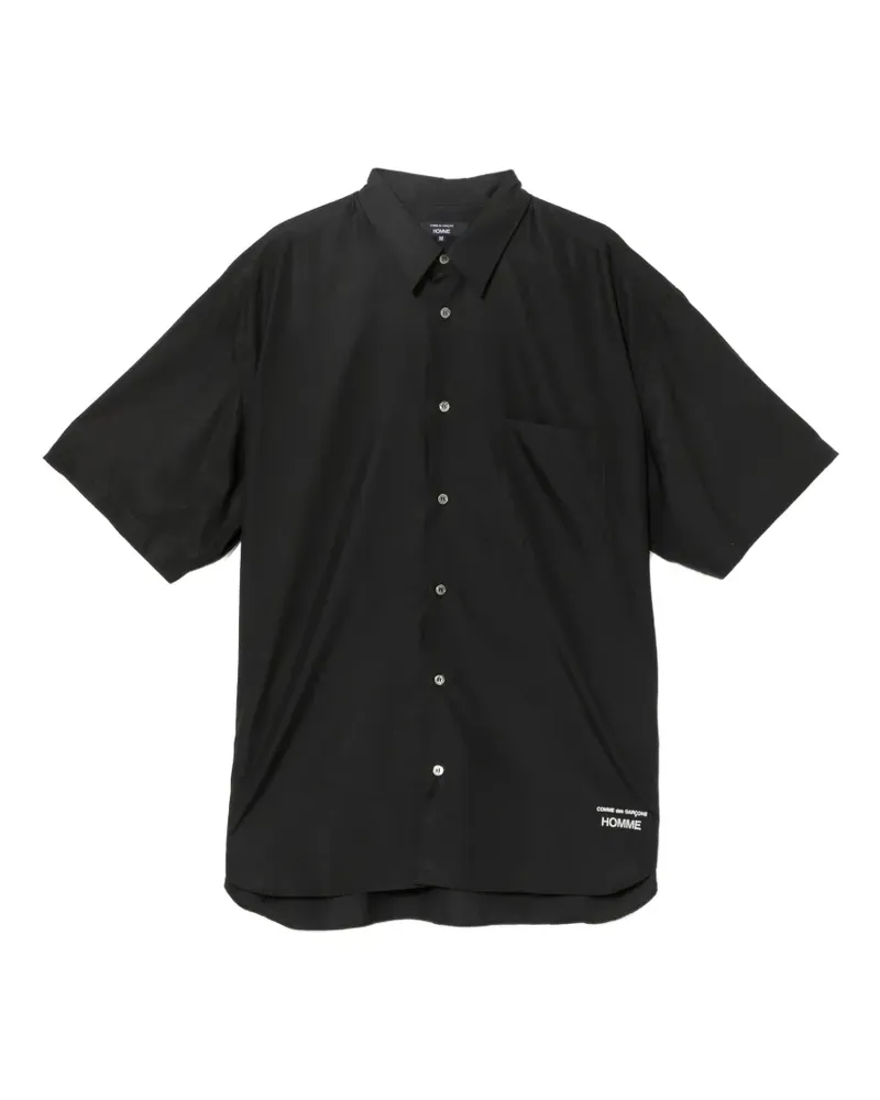 Comme des Garçons Hemd mit Logo-Stickerei - Schwarz Schwarz
