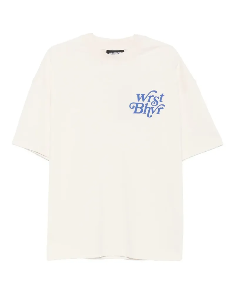 WRSTBHVR Reen V2 T-Shirt mit tiefen Schultern - Nude Nude