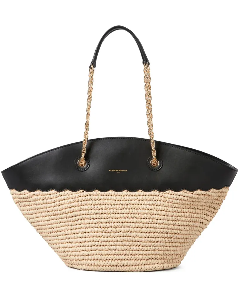 Claudie Pierlot Schultertasche mit Logo-Print - Nude Nude