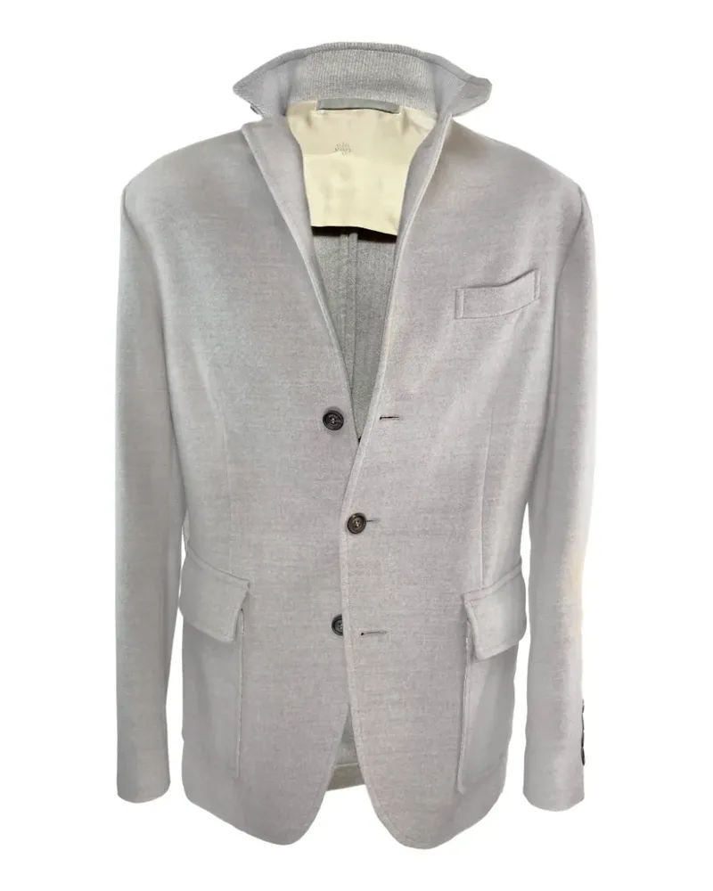 Eleventy button-front cashmere coat - Grau Grau