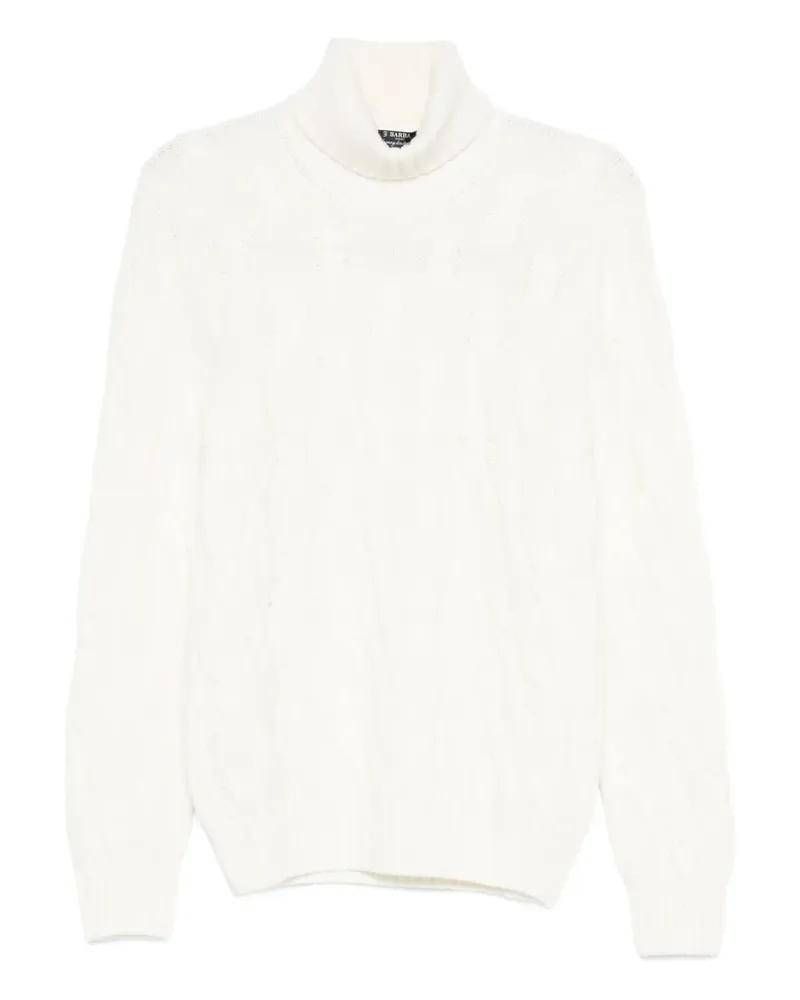 BARBA Pullover mit Zopfmuster - Nude Nude
