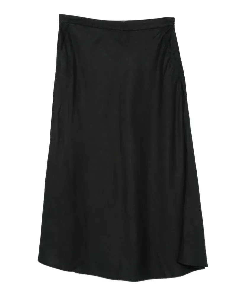 Gant side-zip midi A-line skirt - Schwarz Schwarz