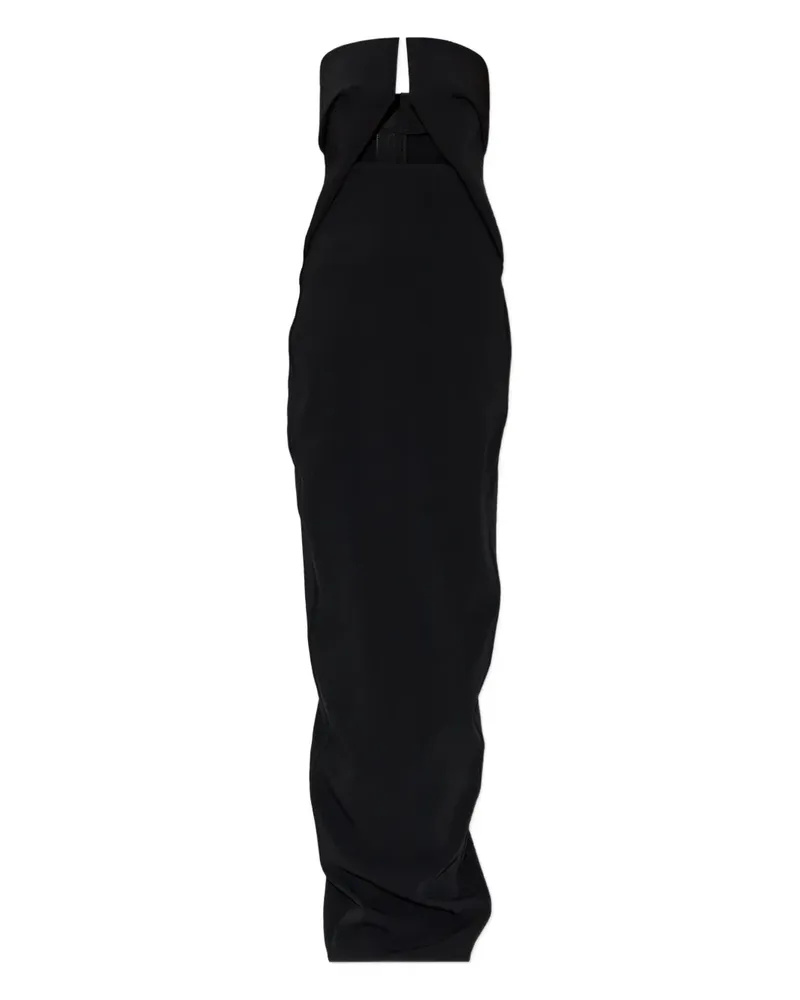Rick Owens cut-out strapless maxi dress - Schwarz Schwarz