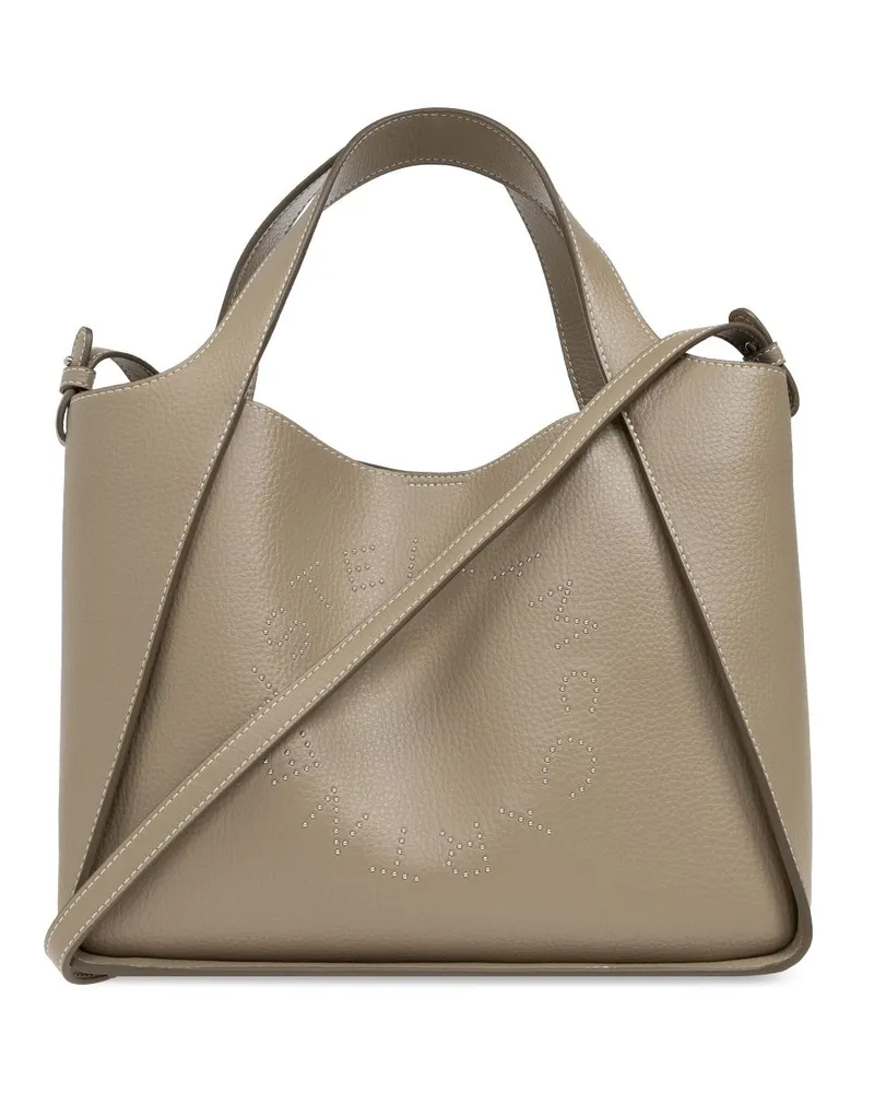 Stella McCartney Handtasche mit Logo - Nude Nude