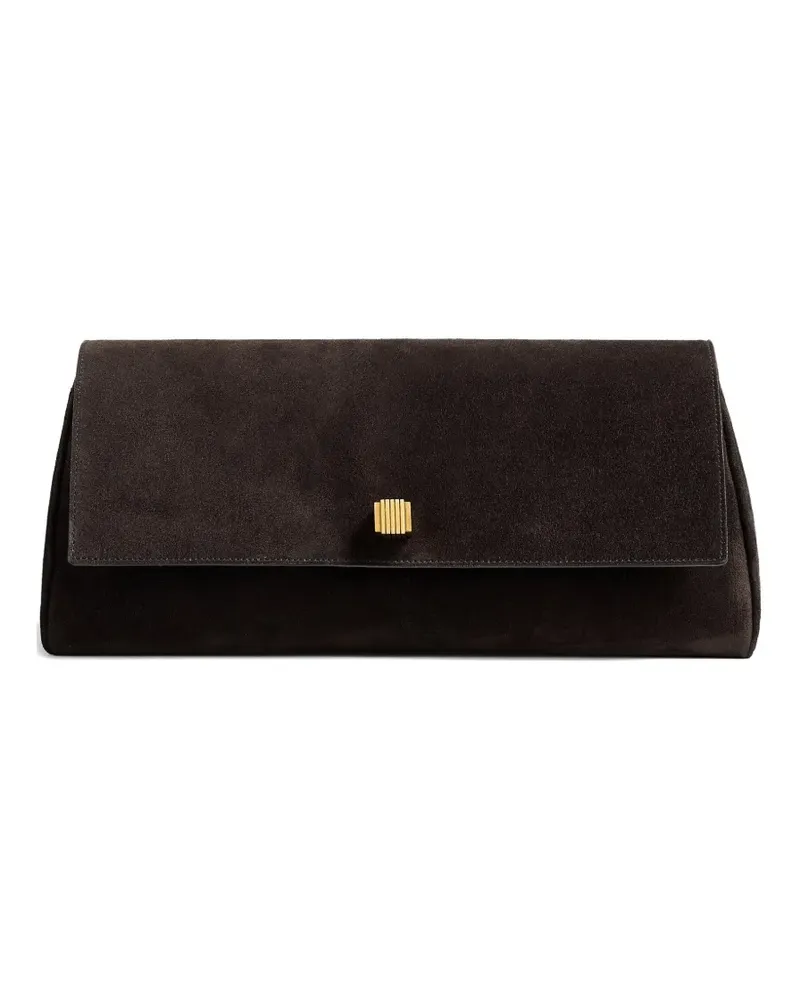 KHAITE Audrey Clutch - Braun Braun