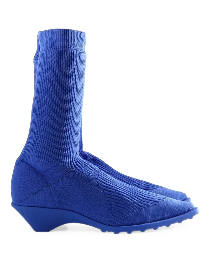 Camper x ISSEY MIYAKE Sock-Stiefeletten aus geripptem Strick - Blau Blau