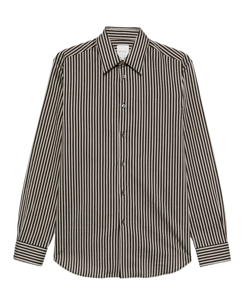 Paul Smith Gestreiftes Hemd - Schwarz Schwarz