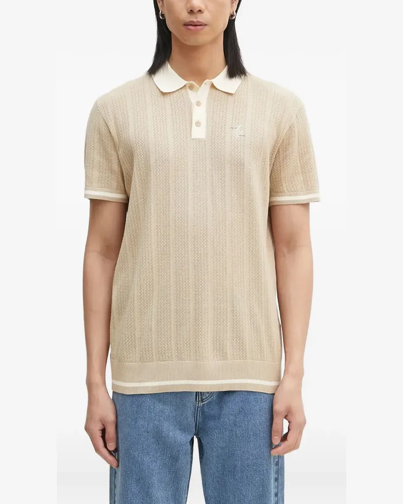 Filling Pieces Poloshirt mit Logo-Stickerei - Nude Nude