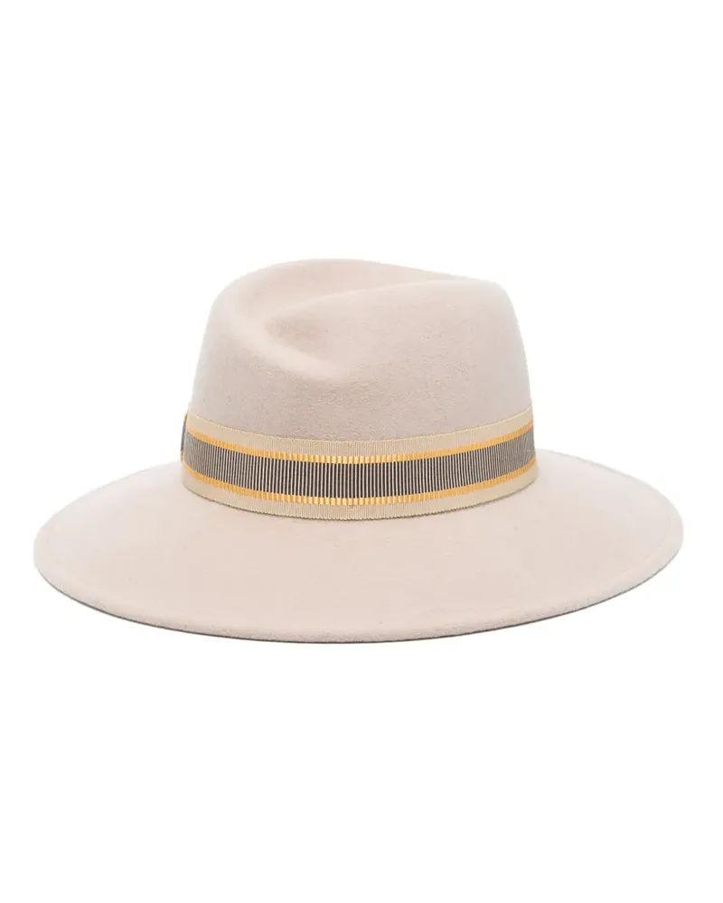 Borsalino Klassischer Fedora - Nude Nude