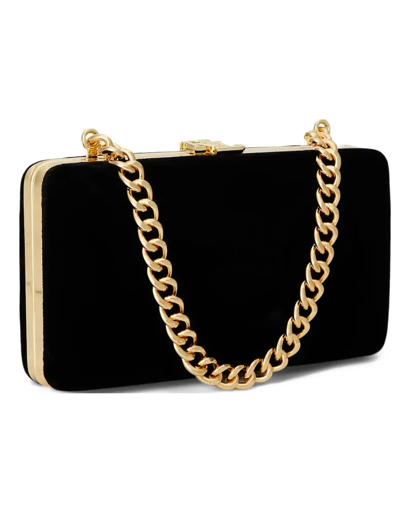 Ralph Lauren Clutch mit Kettenriemen - Schwarz Schwarz