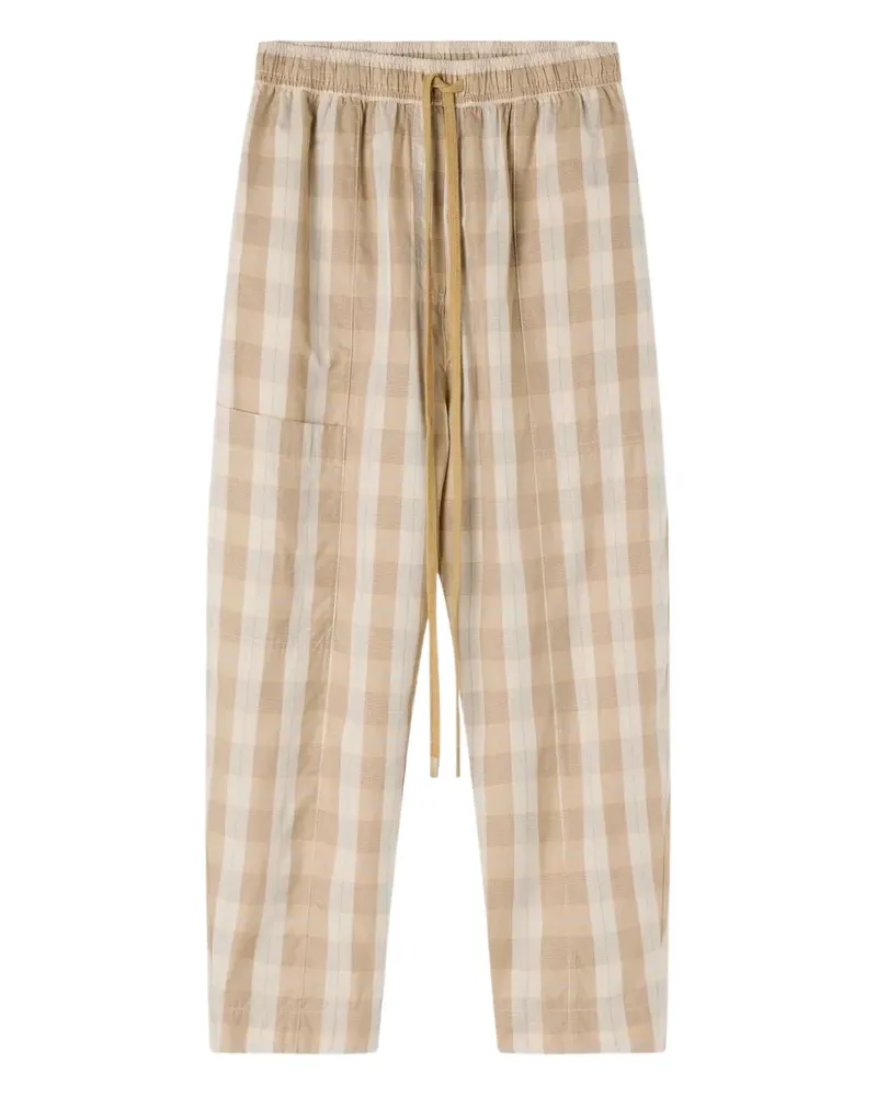 Lee Mathews Lyle checked trousers - Nude Nude
