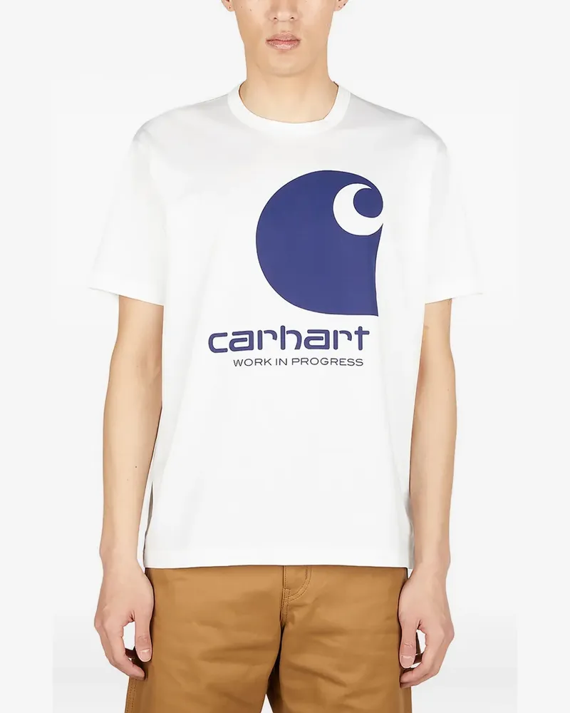 Junya Watanabe x Junya Watanabe T-Shirt mit Logo-Print - Weiß Weiß
