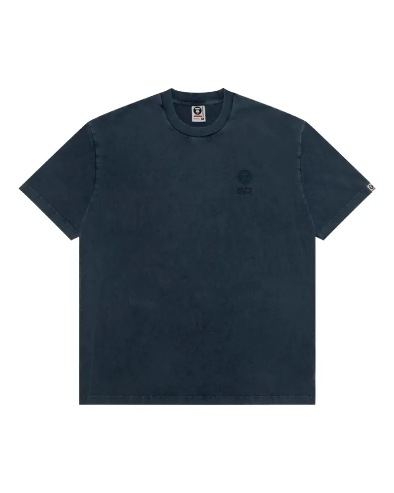 BAPE embossed logo T-shirt - Blau Blau