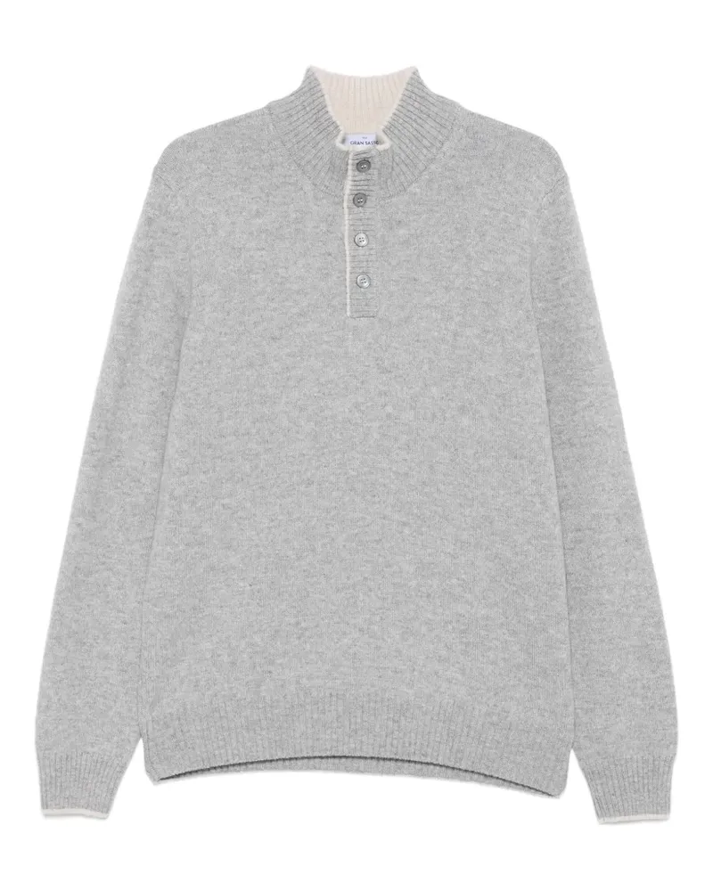 Gran Sasso Geknöpfter Pullover - Grau Grau