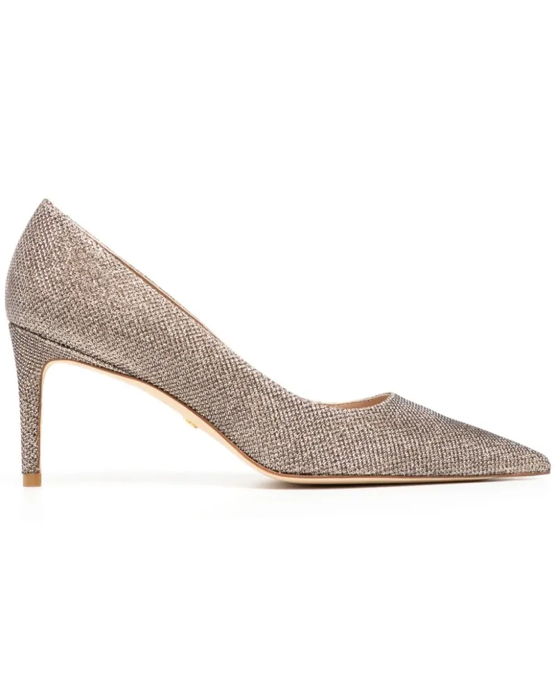 Stuart Weitzman Stuart Pumps mit Glitter 50mm - Gold Gold