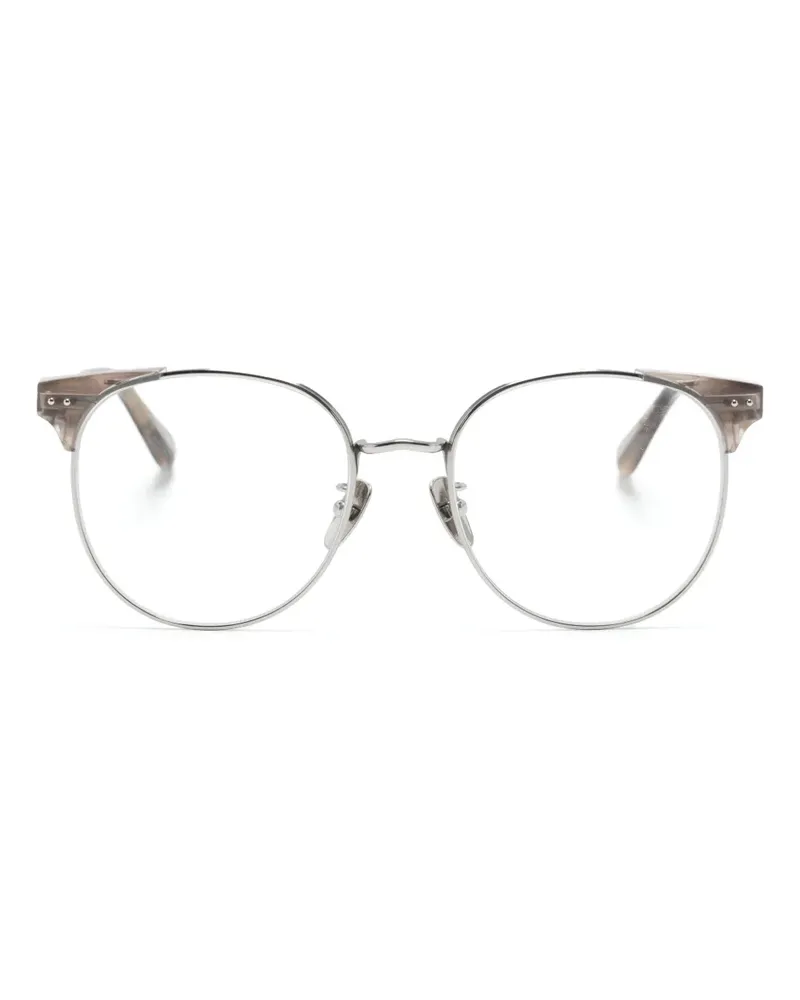 Linda Farrow Spence Brille mit rundem Gestell - Silber Silber